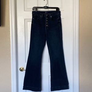 Gap button fly high rise flare jeans. Sz 8.